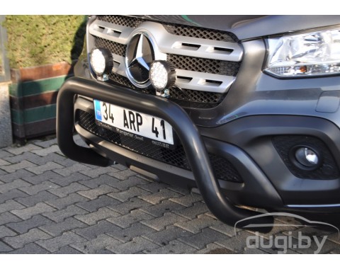 Защита переднего бампера "Dinamic Blac" для X-Class. 